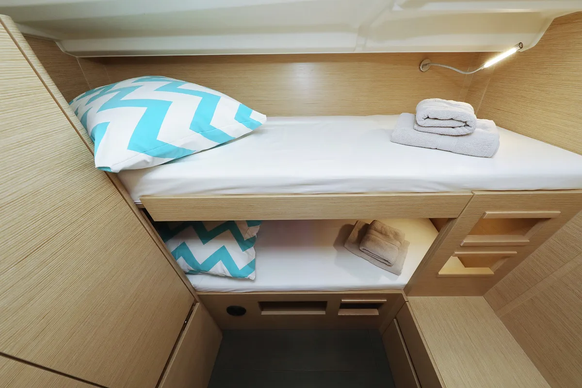 Cabin on Charlabelle - OW, a Hanse 508 sailboat at Seget Donji, Croatia