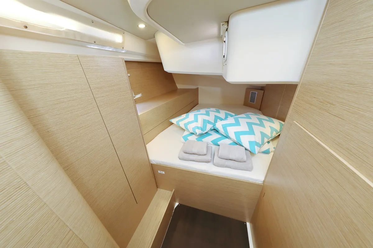 Cabin on Charlabelle - OW, a Hanse 508 sailboat at Seget Donji, Croatia
