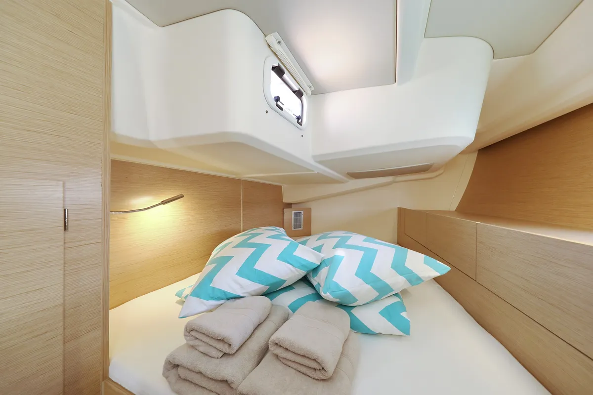 Cabin on Charlabelle - OW, a Hanse 508 sailboat at Seget Donji, Croatia