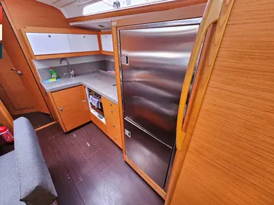 Galley of Pavana, a Dufour 470 sailboat at Rogoznica, Croatia