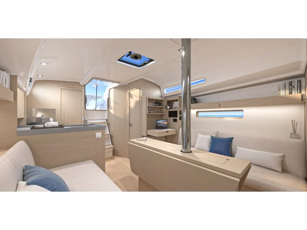 Salon of Sail Altair 1, a Beneteau Oceanis 34.1 sailboat at Marmaris, Turkey
