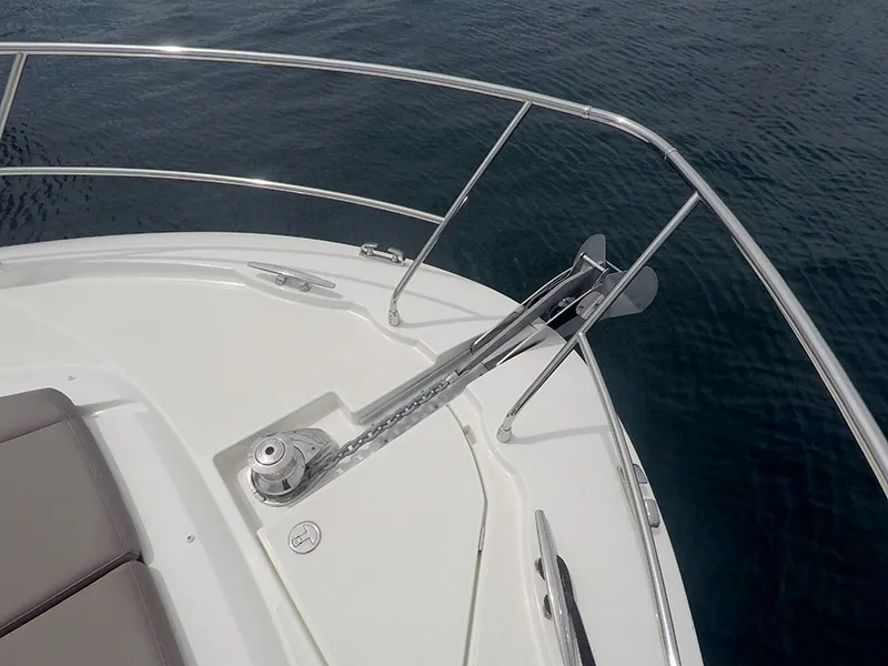 Serendipity, a Jeanneau Prestige 500 Fly motor yacht at Grad Šibenik, Croatia