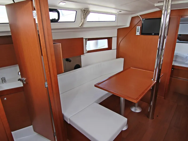 Salon of Aura, a Beneteau Oceanis 38.1 sailboat at Sukošan, Croatia