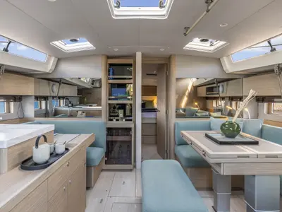 AIR, a Beneteau Oceanis 52 sailboat at Kontokali, Greece