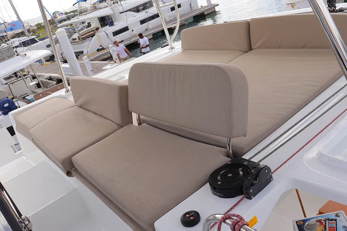 Piece of Mind, a Lagoon 46 catamaran at Road Town, British Virgin Islands