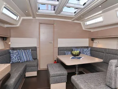 Galley of Chloe, a Hanse 458 sailboat at Kaštela, Croatia