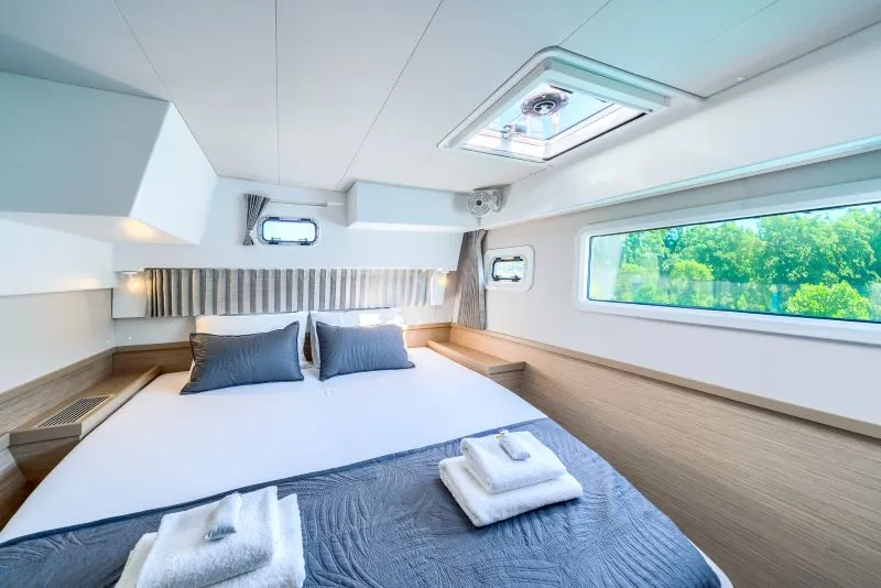 Cabin on Olyntha, a Lagoon 42 catamaran at Kaštela, Croatia