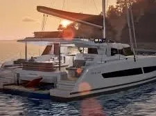 Manawa, a Fountaine Pajot New 44 catamaran at Procida, Italy