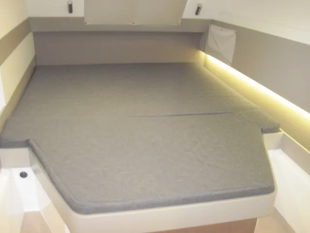 Cabin on Maria Elena, a Bali 4.3 catamaran at Capo d'Orlando, Italy