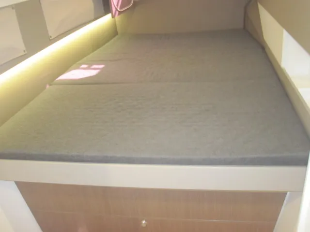 Cabin on Maria Elena, a Bali 4.3 catamaran at Capo d'Orlando, Italy