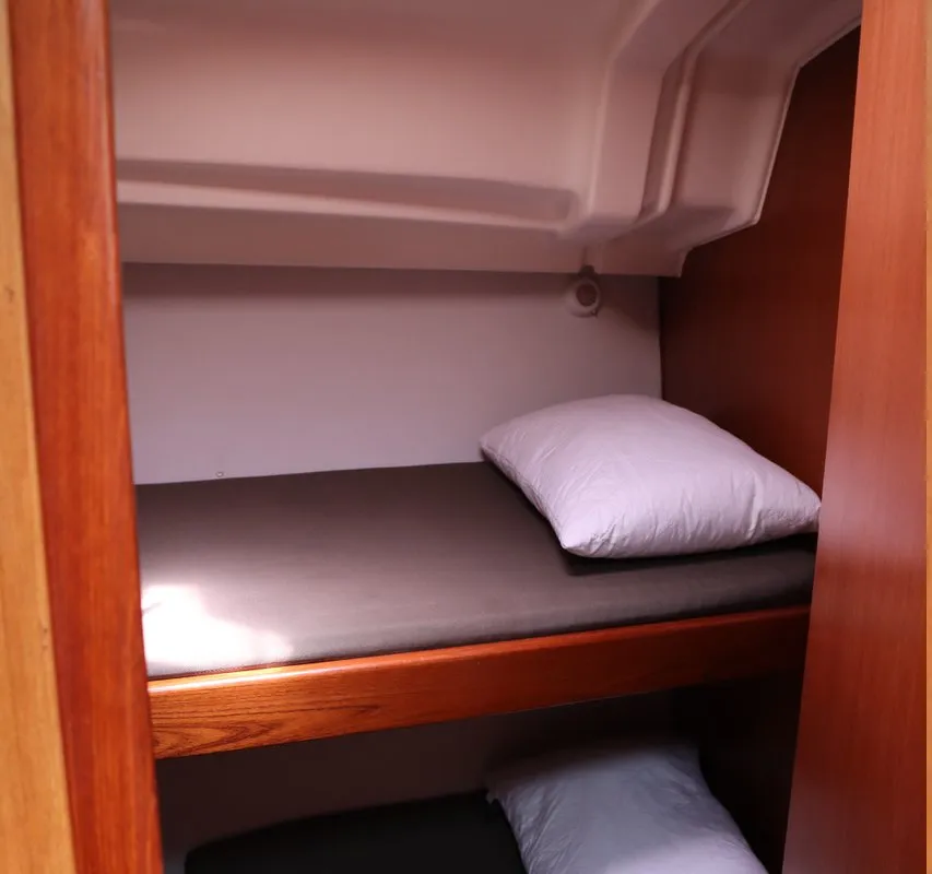 Cabin on Seacret, a Beneteau Oceanis 43 sailboat at Athens, Greece