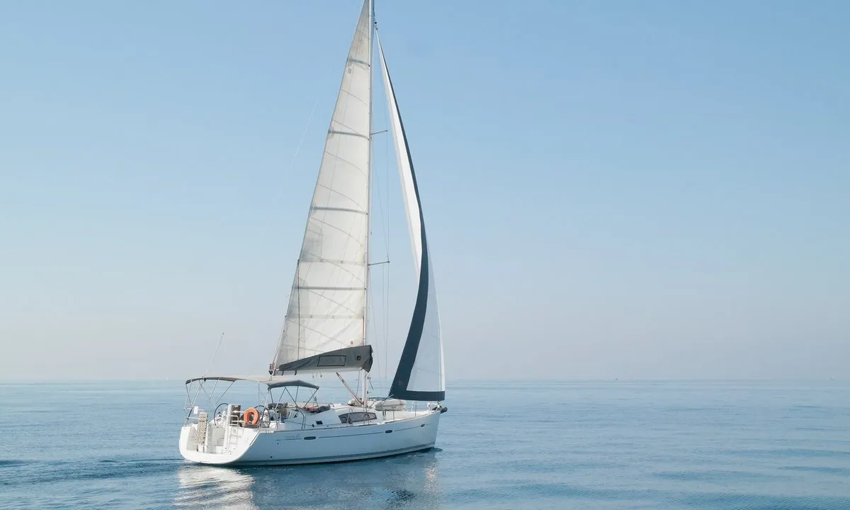 Exterior view of Seacret, a Beneteau Oceanis 43 sailboat at Athens, Greece