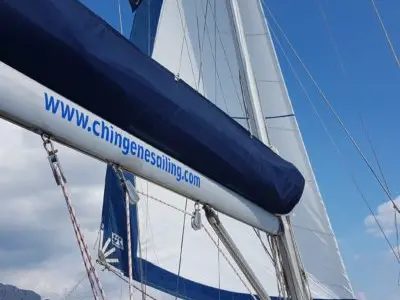 Cingene, a Jeanneau Sun Odyssey 40 sailboat at Marmaris, Turkey