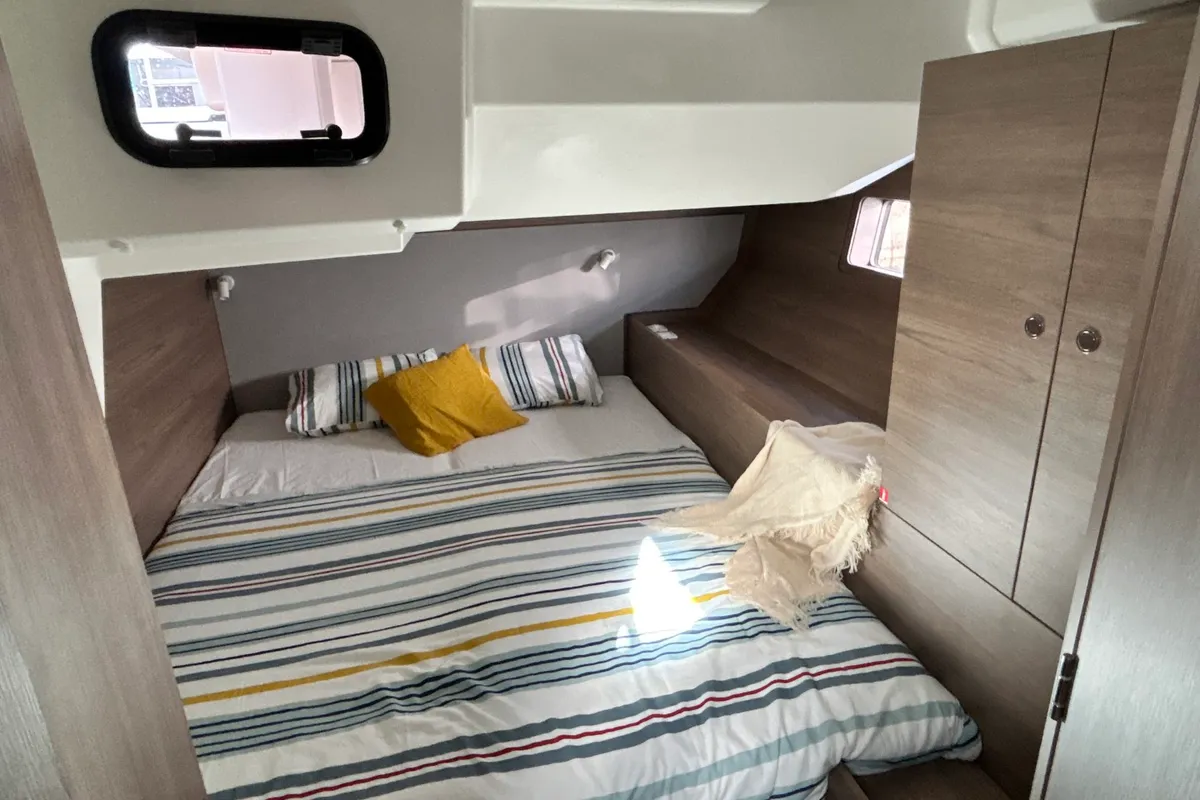 Cabin on B-52, a Beneteau Oceanis 52 sailboat at Split, Croatia