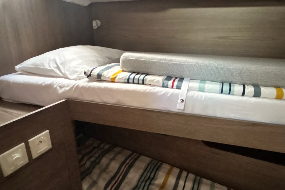Cabin on B-52, a Beneteau Oceanis 52 sailboat at Split, Croatia