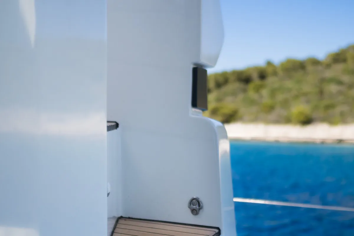 Catwalk, a Lagoon 51 OW catamaran at Grad Kaštela, Croatia