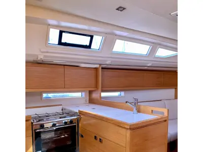 Galley of Smiles, a AD Boats Salona 380 sailboat at Yerseke, Netherlands