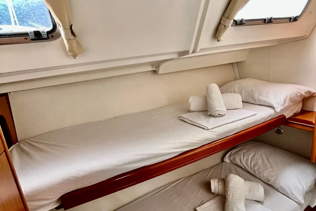 Pearl, a Beneteau Cyclades 50.5 sailboat at Volos, Greece