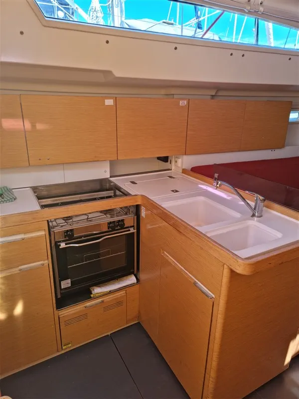 Galley of November, a Elan 350 Performance sailboat at Pula, Croatia