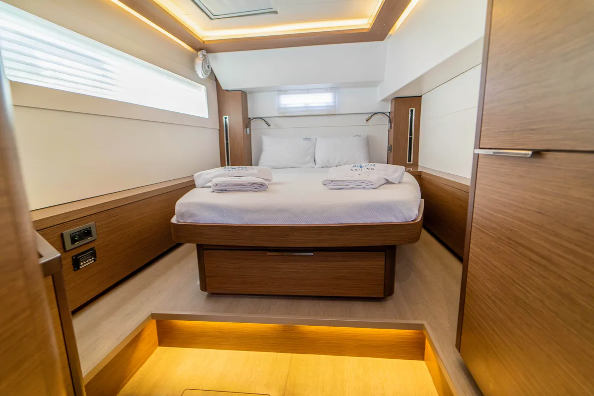 Cabin on Hydra, a Lagoon 46 catamaran at Fethiye, Turkey