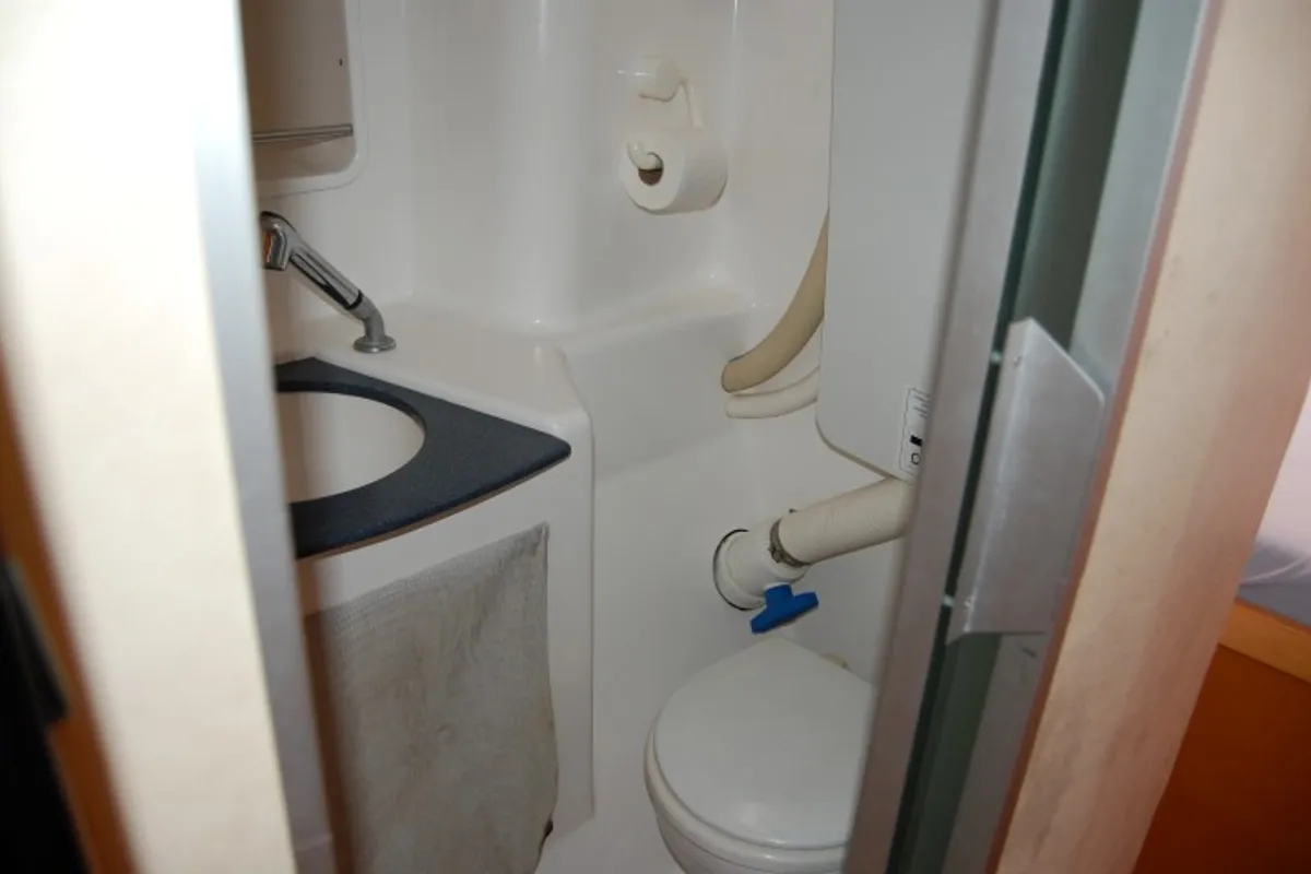 Head on Piropo Primero, a Fountaine Pajot Belize 43 catamaran at es Jonquet, Spain