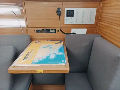 Salon of Airtime 1, a Elan Impression 40.1 sailboat at Punat, Croatia