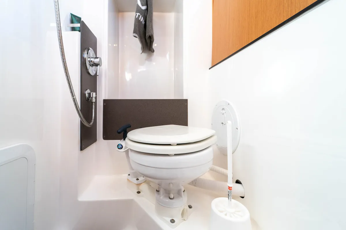 Head on Cleopatra, a Bavaria Cruiser 33 sailboat at Grad Šibenik, Croatia