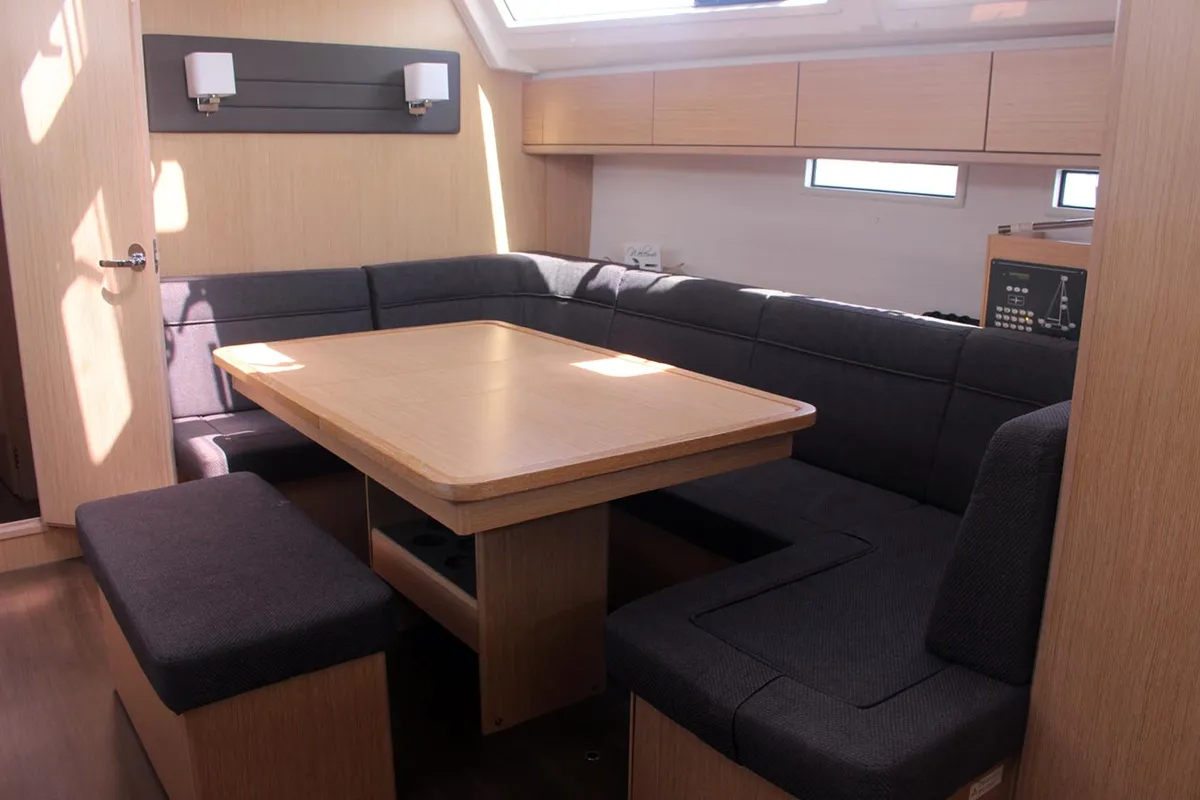 Salon of Divine, a Bavaria Cruiser 46 sailboat at Volos Municipality, Greece