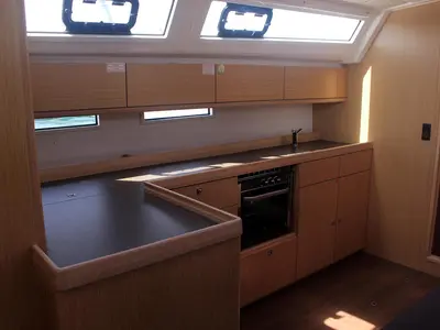 Galley of Divine, a Bavaria Cruiser 46 sailboat at Volos Municipality, Greece