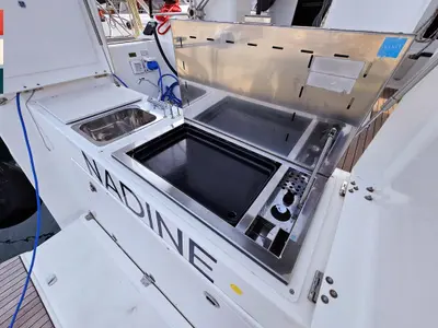 Galley of Nadine, a Dufour 460 GL sailboat at Rogoznica, Croatia