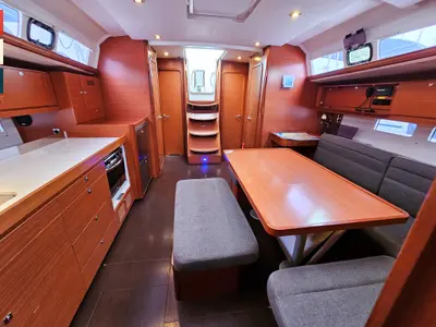 Salon of Nadine, a Dufour 460 GL sailboat at Rogoznica, Croatia