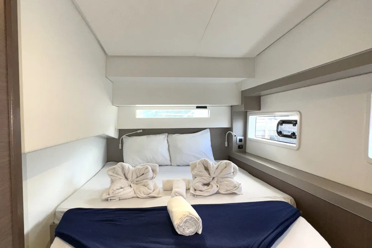 Cabin on Bali 4.2, a catamaran at Road Town, British Virgin Islands