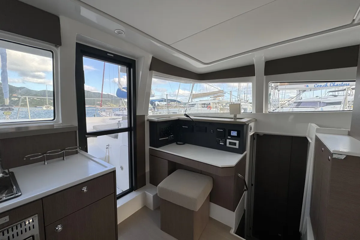 Salon of Bali 4.2, a catamaran at Road Town, British Virgin Islands