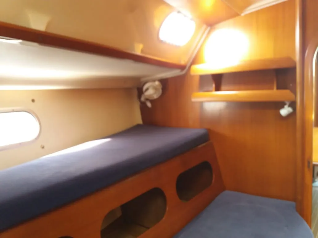 Cabin on Fetard, a Dufour Gib Sea 51 sailboat at Municipal Unit of Lefkada, Greece
