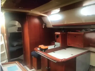 Salon of Fetard, a Dufour Gib Sea 51 sailboat at Municipal Unit of Lefkada, Greece