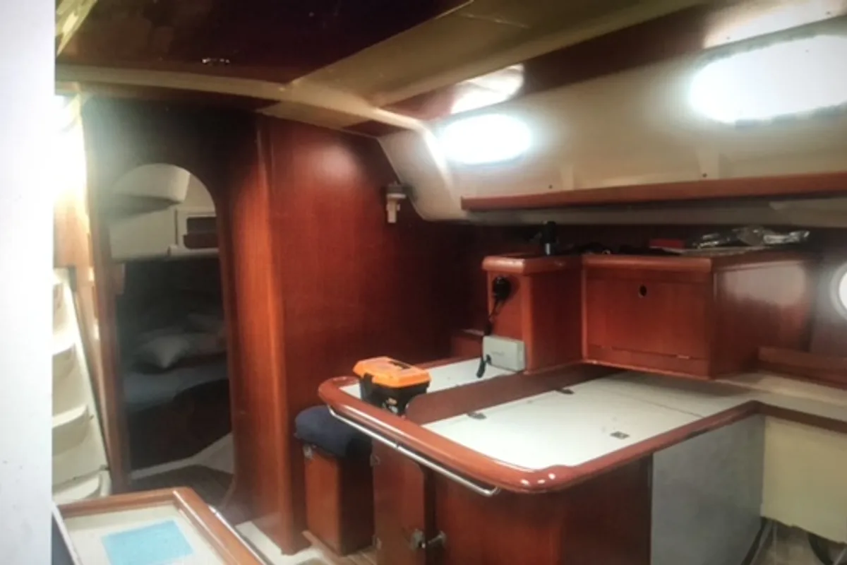 Salon of Fetard, a Dufour Gib Sea 51 sailboat at Municipal Unit of Lefkada, Greece