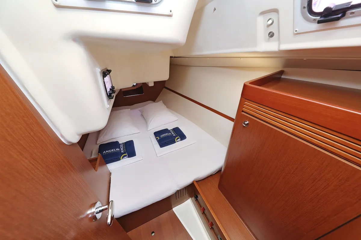Cabin on Caprice, a Beneteau Oceanis 34 sailboat at Grad Vodice, Croatia