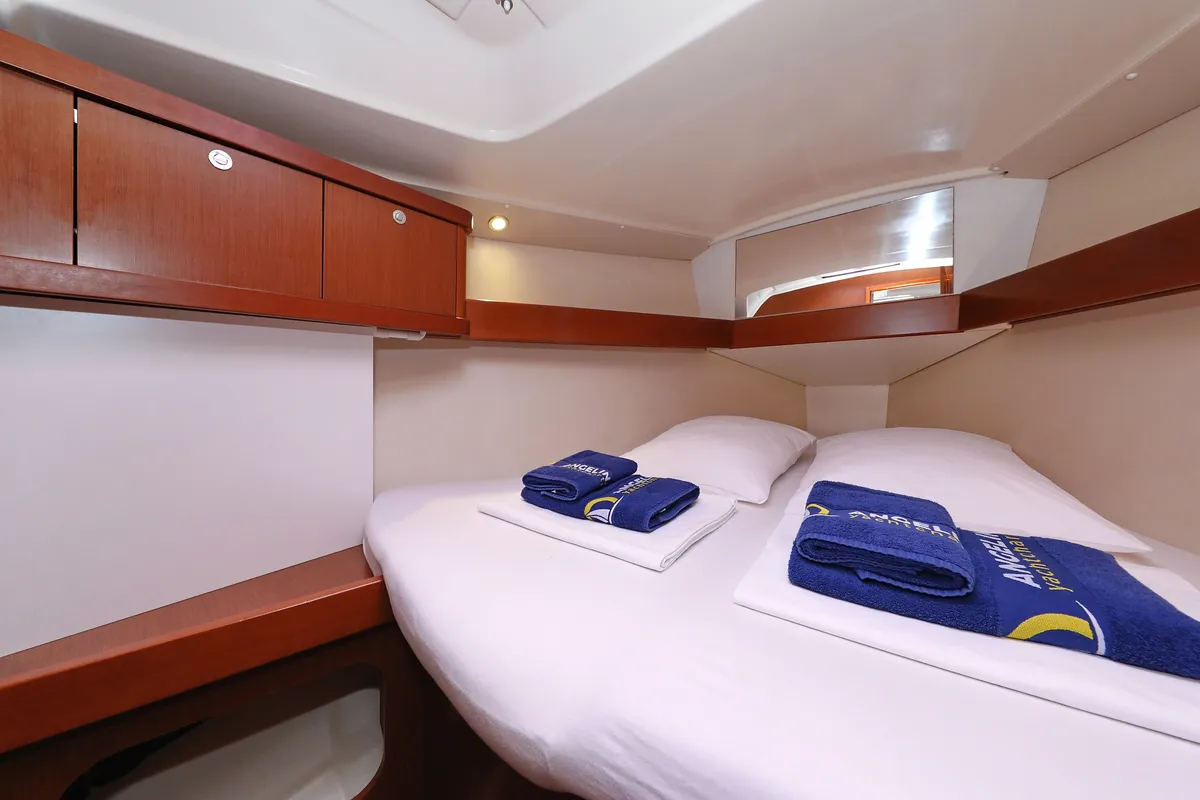 Cabin on Caprice, a Beneteau Oceanis 34 sailboat at Grad Vodice, Croatia