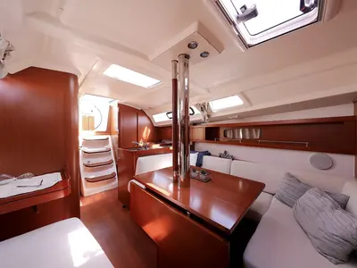 Salon of Caprice, a Beneteau Oceanis 34 sailboat at Grad Vodice, Croatia