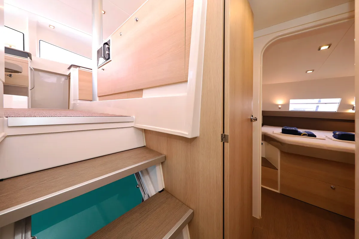 Cabin on Tisia, a Bali 4.3 catamaran at Grad Trogir, Croatia