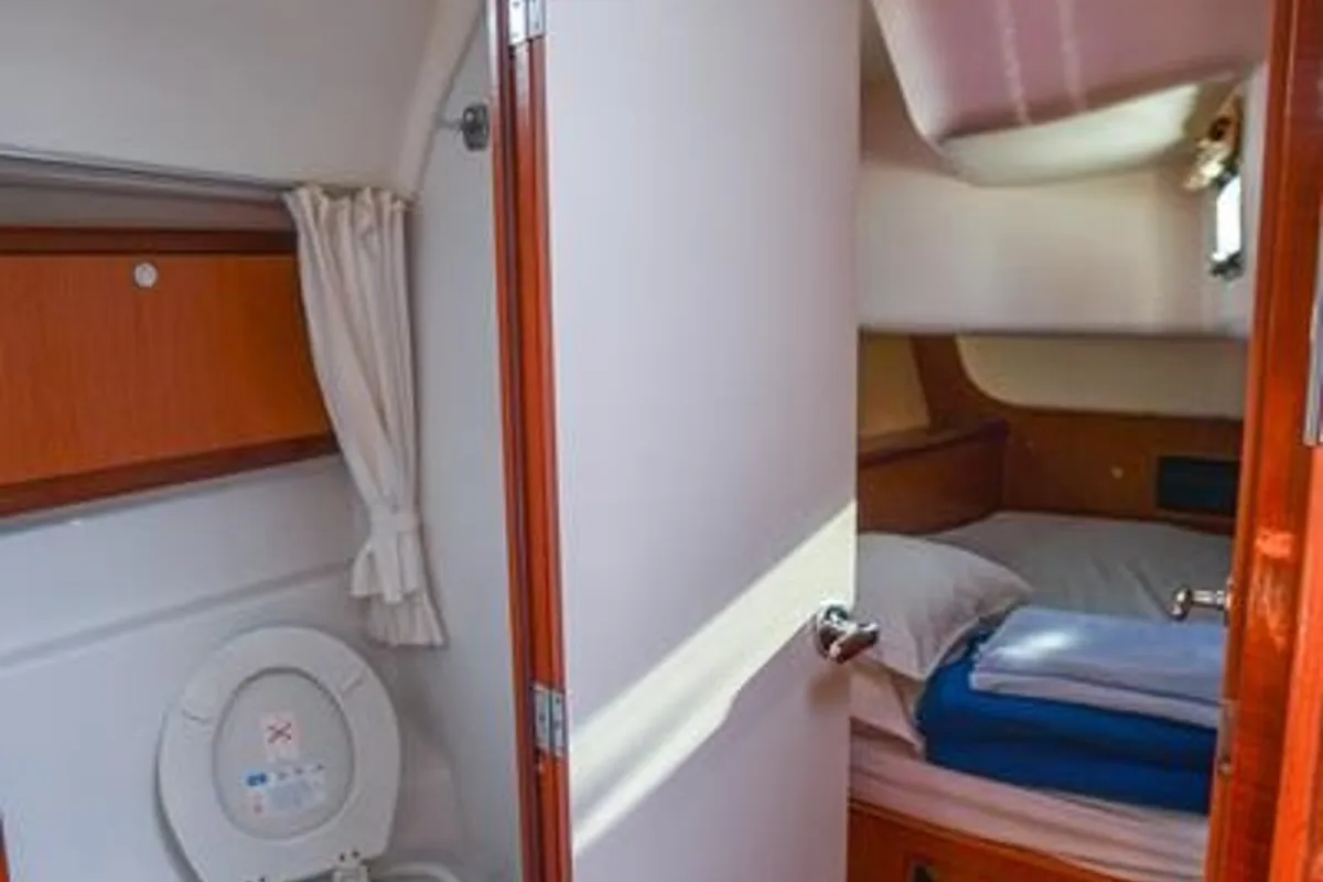 Head on Soyamaje, a Beneteau Oceanis 43 sailboat at Fethiye, Turkey