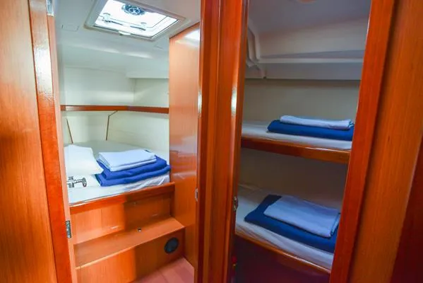 Cabin on Soyamaje, a Beneteau Oceanis 43 sailboat at Fethiye, Turkey
