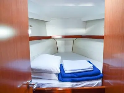 Cabin on Soyamaje, a Beneteau Oceanis 43 sailboat at Fethiye, Turkey