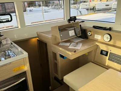 Salon of Roxy I, a Lagoon 40 catamaran at Alameda, United States