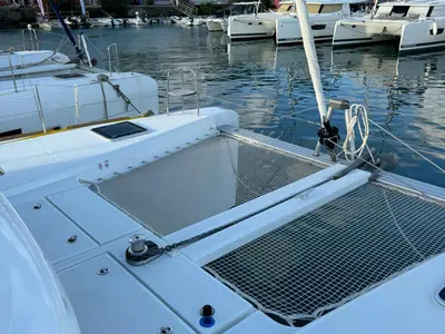 Deck of Roxy I, a Lagoon 40 catamaran at Alameda, United States