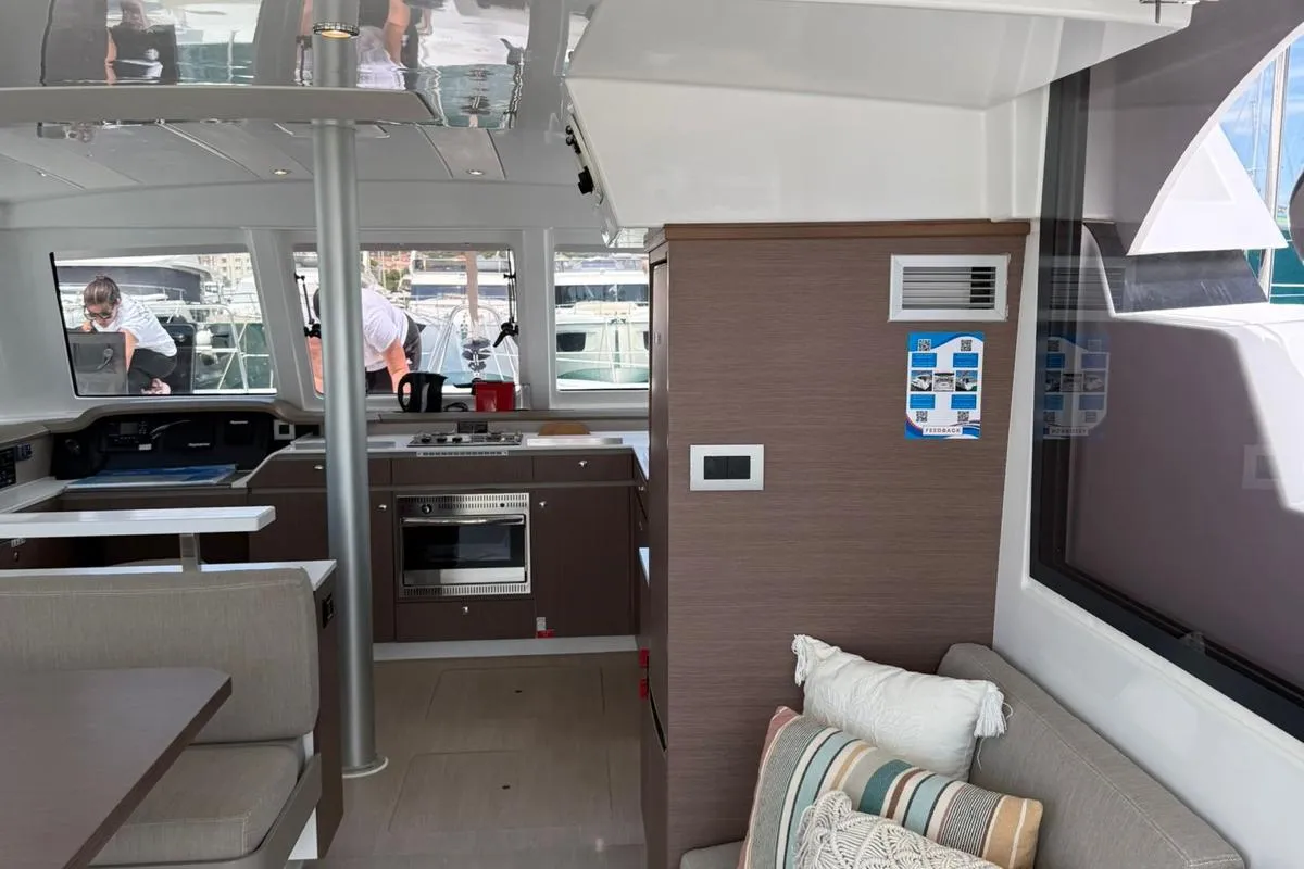 Bali Catspace, a catamaran at Seget Donji, Croatia