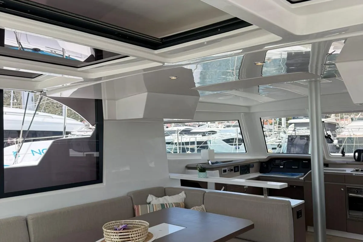 Bali Catspace, a catamaran at Seget Donji, Croatia