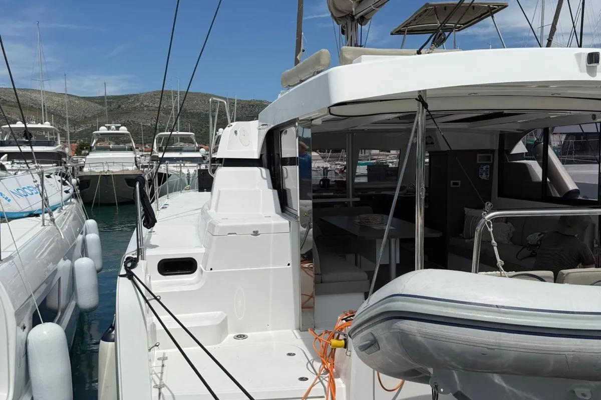 Bali Catspace, a catamaran at Seget Donji, Croatia