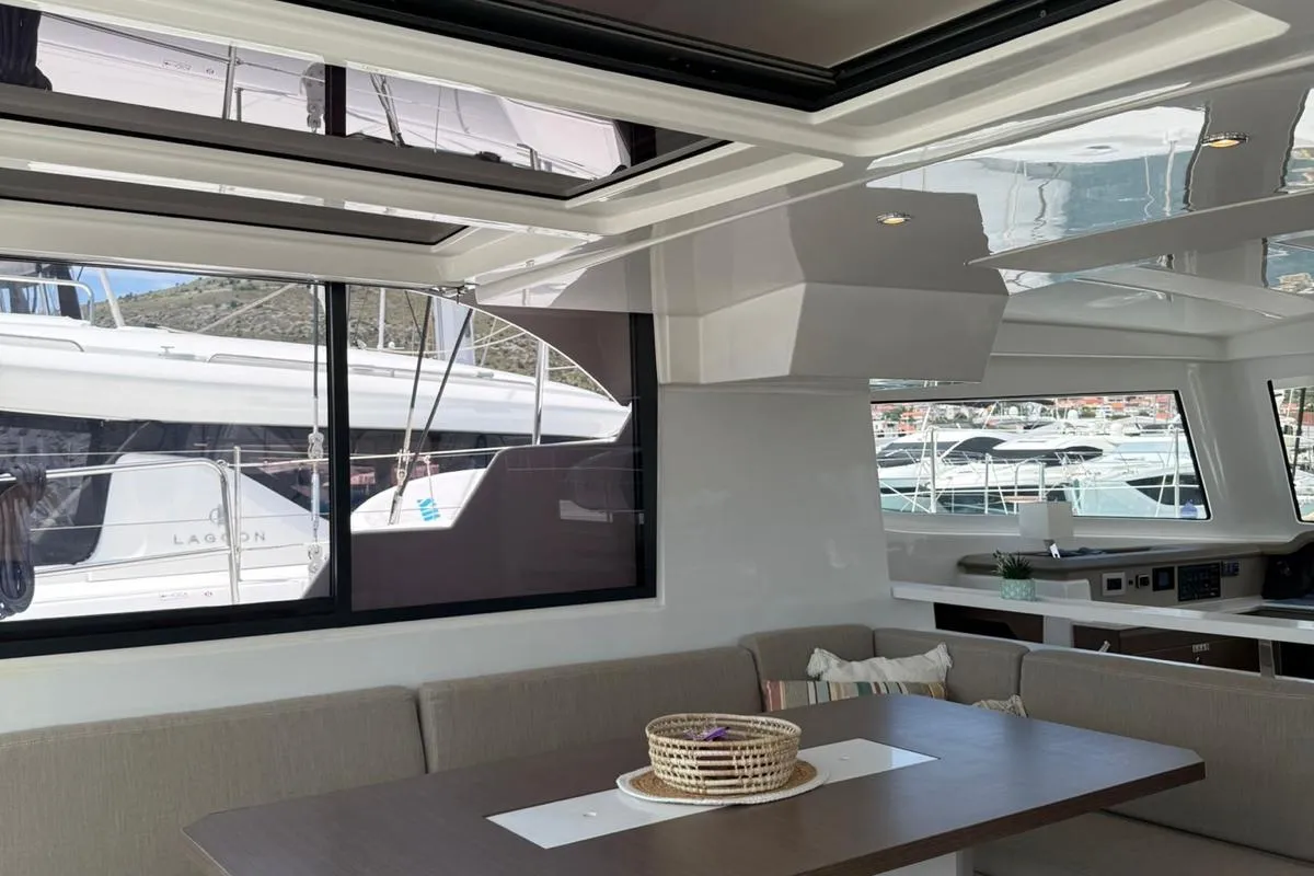 Bali Catspace, a catamaran at Seget Donji, Croatia