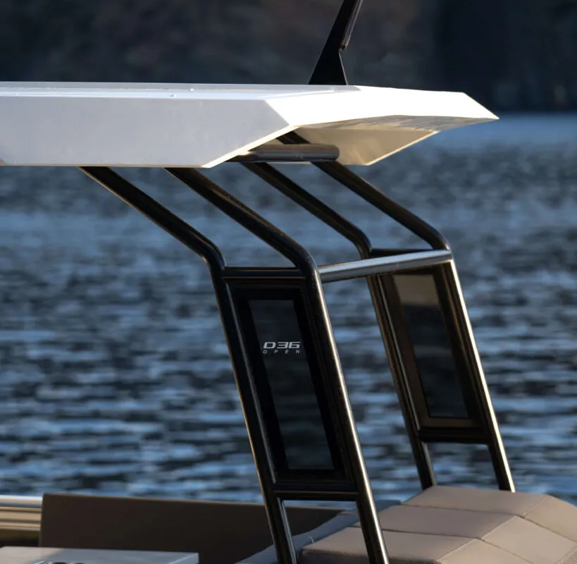 Beluga, a De Antonio D36 motorboat at Ibiza, Spain